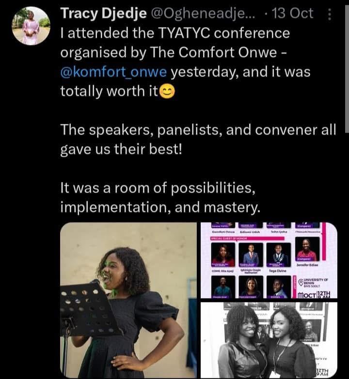 Conference testimonial