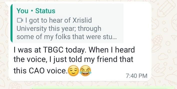 Voice-over testimonial