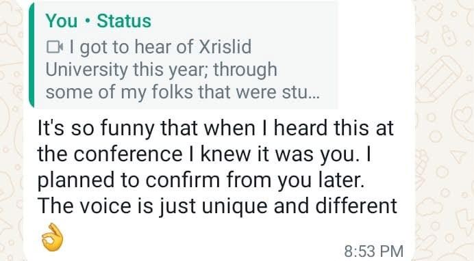Voice-over testimonial
